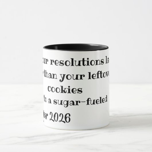 Fun New Year Wishes Mug マグカップ (中央)