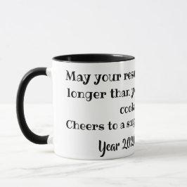 Fun New Year Wishes Mug マグカップ