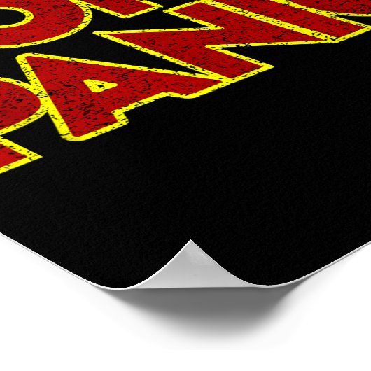 Fun Nostalgic Tees Don't Panic - Women's Clic Fit  ポスター (角)