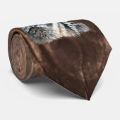 Fun Novelty Wood Background Coyote Animal  ネクタイ (ロール)