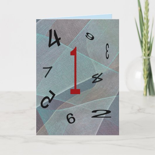 Fun numbers one first rate best birthday ONE カード (正面)