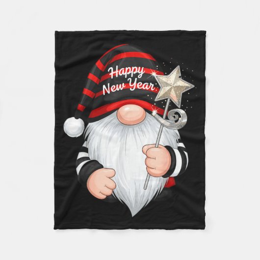 Fun Nye Gnome Shirts For Women, Happy New Year 202 フリースブランケット (正面)