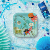 Fun Ocean Friends Kids Party Paper Plate ペーパープレート (パーティー)