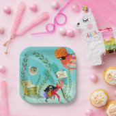 Fun Ocean Friends Kids Party Paper Plate ペーパープレート (パーティー)