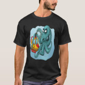 FUN OCTOPUS OCTOPUS DIVER PERISCOPE UNDERWATER SUB Tシャツ (正面)