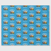 Fun OKTOBERFEST Beers PROST Blue ラッピングペーパー (フラット)