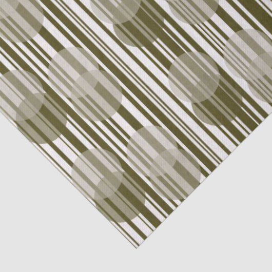 Fun Olive Green Party Tinsel and Confetti Pattern 薄葉紙 (詳細)