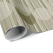 Fun Olive Green Party Tinsels and Confetti Pattern ラッピングペーパー (ロールコーナー)