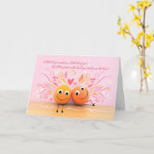 Fun Oranges Valentine's Day Card カード (黄色い花)
