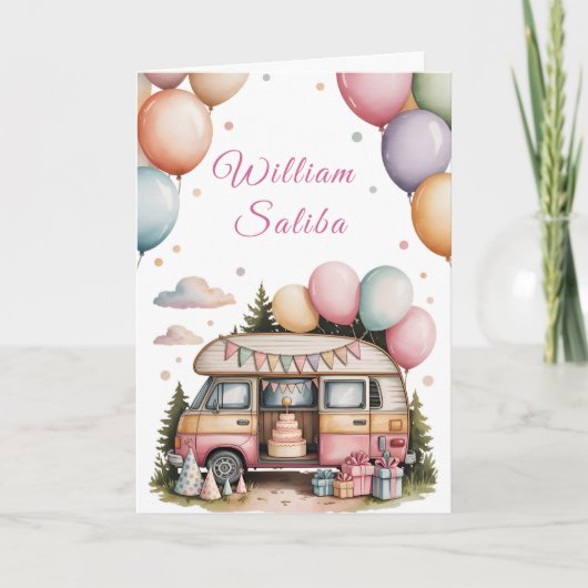 Fun Outdoor Boho Celebration カード (正面)