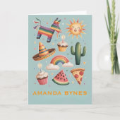 Fun Outdoor Boho Celebration Card カード (正面)
