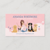 Fun Pampered Pet Dog Groomer Professional Stylist 名刺 (正面)