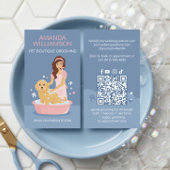 Fun Pampered Pet Dog Groomer Professional Stylist  名刺