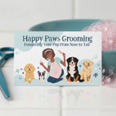 Fun Pampered Pet Dog Groomer Professional Stylist  名刺