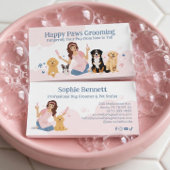 Fun Pampered Pet Dog Groomer Professional Stylist 名刺
