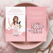 Fun Pampered Pet Dog Groomer Professional Stylist  名刺