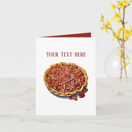Fun pecan pie customizable カード (黄色い花)