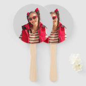 Fun Personalized Face on a Stick Photo Prop  ハンドファン (正面&裏面)
