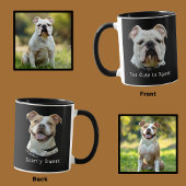 Fun Personalized Halloween Dog Photo Mug Too Cute マグカップ