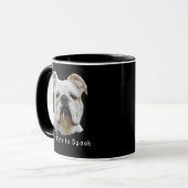 Fun Personalized Halloween Dog Photo Mug Too Cute  マグカップ (正面左)