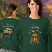 Fun Personalized Retro Mushrooms Family Reunion Tシャツ