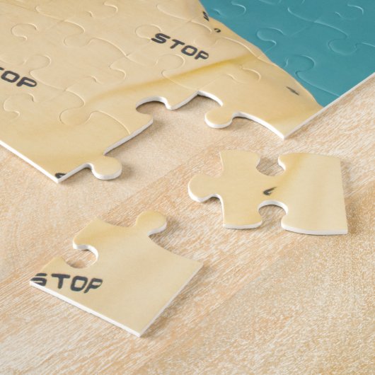 Fun Personalized Your Face Custom Photo ジグソーパズル (側面)