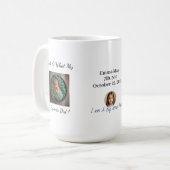 Fun Photo Birth Announcement  Personalized Mug コーヒーマグカップ (正面左)