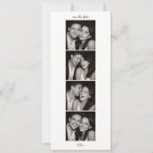 Fun Photo Booth Wedding QR Code Modern Tall セーブザデート (正面)