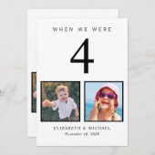 Fun Photo Wedding Table Number Card (正面/裏面)