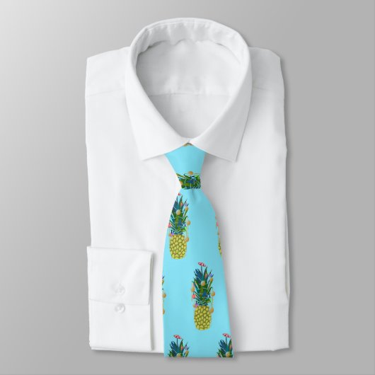 Fun Pineapple Christmas Trees Neck Ties ネクタイ (タイ)
