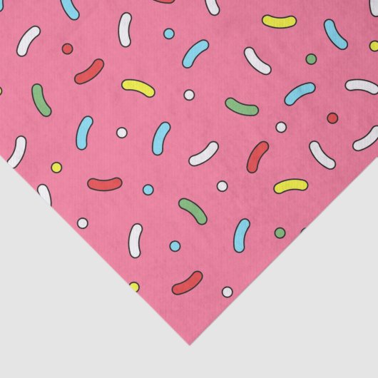 Fun Pink Candy Sprinkles Pattern 薄葉紙 (詳細)