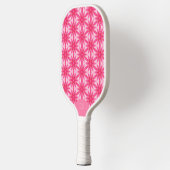 Fun Pink Monogrammed Pickleball Paddle  ピックルボールラケット (左)