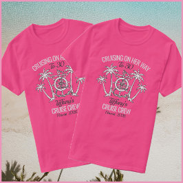 Fun Pink & White Birthday Cruise 2026 Group Tシャツ