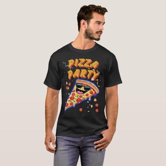 Fun Pizza Party Tシャツ (正面フル)