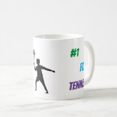 Fun player tennis  コーヒーマグカップ (正面右)