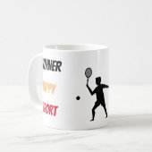 Fun player tennis  コーヒーマグカップ (正面左)
