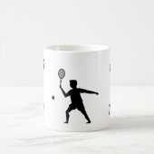 Fun player tennis  コーヒーマグカップ (中央)