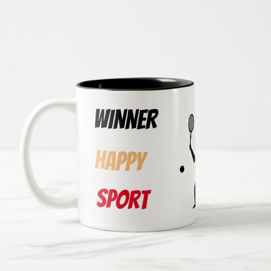 Fun player tennis  ツートーンマグカップ (左)