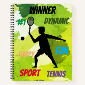 Fun player tennis  ノートブック (正面)