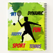 Fun player tennis  ノートブック (裏面)