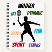 Fun player tennis  ノートブック (正面)