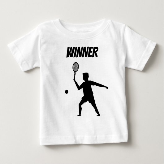 Fun player tennis  ベビーTシャツ (正面)