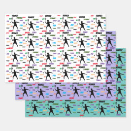 Fun player tennis  ラッピングペーパーシート