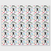 Fun player tennis  ラッピングペーパー (フラット)