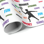 Fun player tennis  ラッピングペーパー (ロールコーナー)
