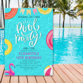 Fun Pool Party Birthday Invitation – Summer Splash 招待状