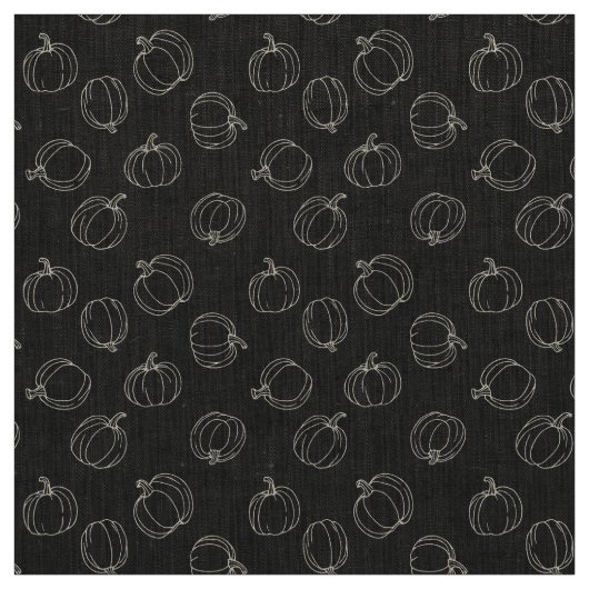 Fun Pumpkins Charcoal ファブリック (見本)