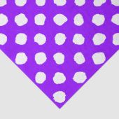 Fun Purple With Irregular White Polka Dots 薄葉紙 (詳細)