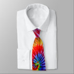 Fun Rainbow Colors Retro Tie Dye Far Out Neck Tie ネクタイ<br><div class="desc">This fun neck tie features a far out retro tie dye design in bright colors including red,  blue,  yellow and green. The primary colors will help you show some hippie pride and psychedelic style.</div>