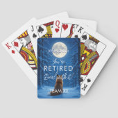 Fun Retirement Playing Cards | Custom Personaliz トランプ (裏面)
